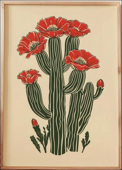 Flowering Cactus - Image 1